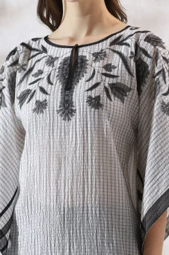 RANNA GILL Tunics-Nancy Tunic Black & White
