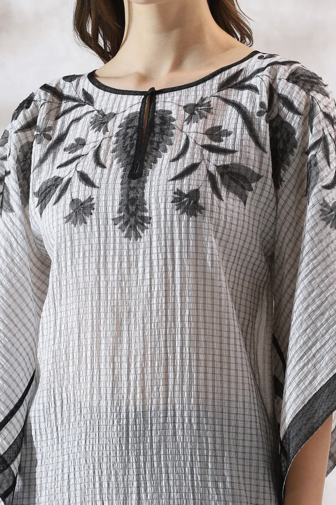 RANNA GILL Tunics-Nancy Tunic Black & White