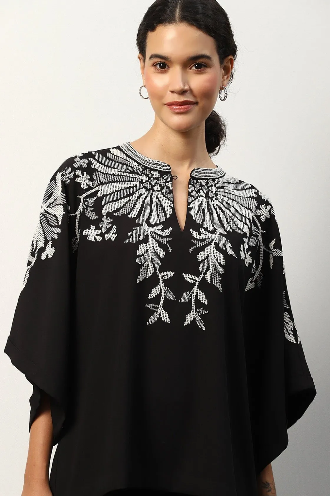 RANNA GILL Tops-Noir Coord Set Black
