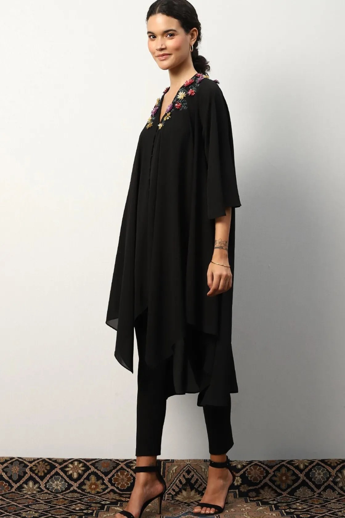 RANNA GILL Tunics-Nova Tunic Black