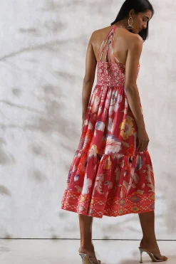 RANNA GILL Dresses-Paloma Dress Coral