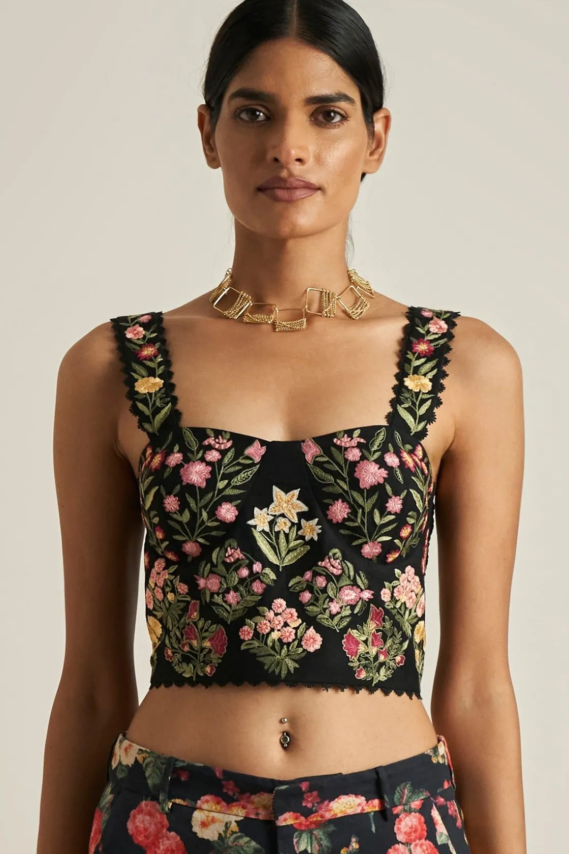 RANNA GILL Tops-Roxette Corset Black