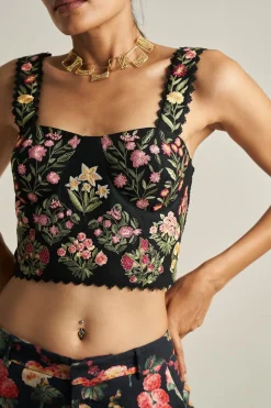 RANNA GILL Tops-Roxette Corset Black