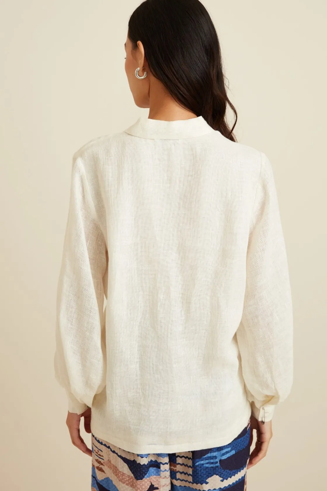 RANNA GILL Tops-Sadie Blouse Ivory