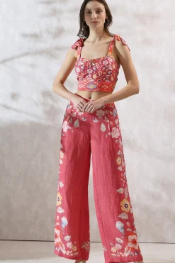 RANNA GILL Tops-Sasha Corset Coral