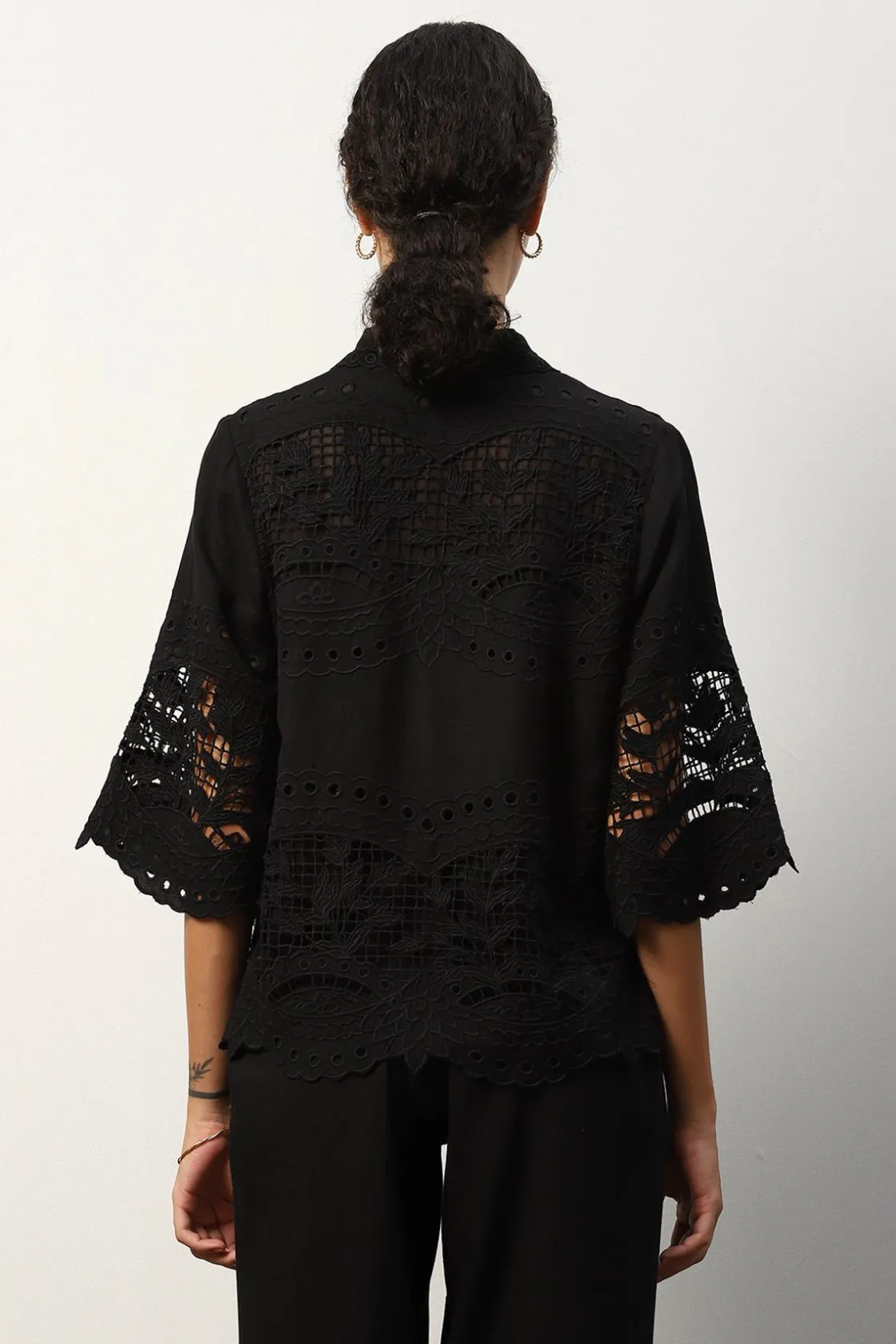 RANNA GILL Tops-Selena Blouse Black