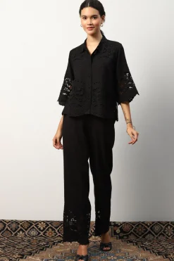 RANNA GILL Tops-Selena Blouse Black