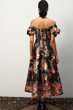 RANNA GILL Dresses-Teresa Off-Shoulder Midi Dress Multi