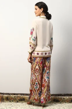RANNA GILL Matching Sets-Tiani Blouse Off White