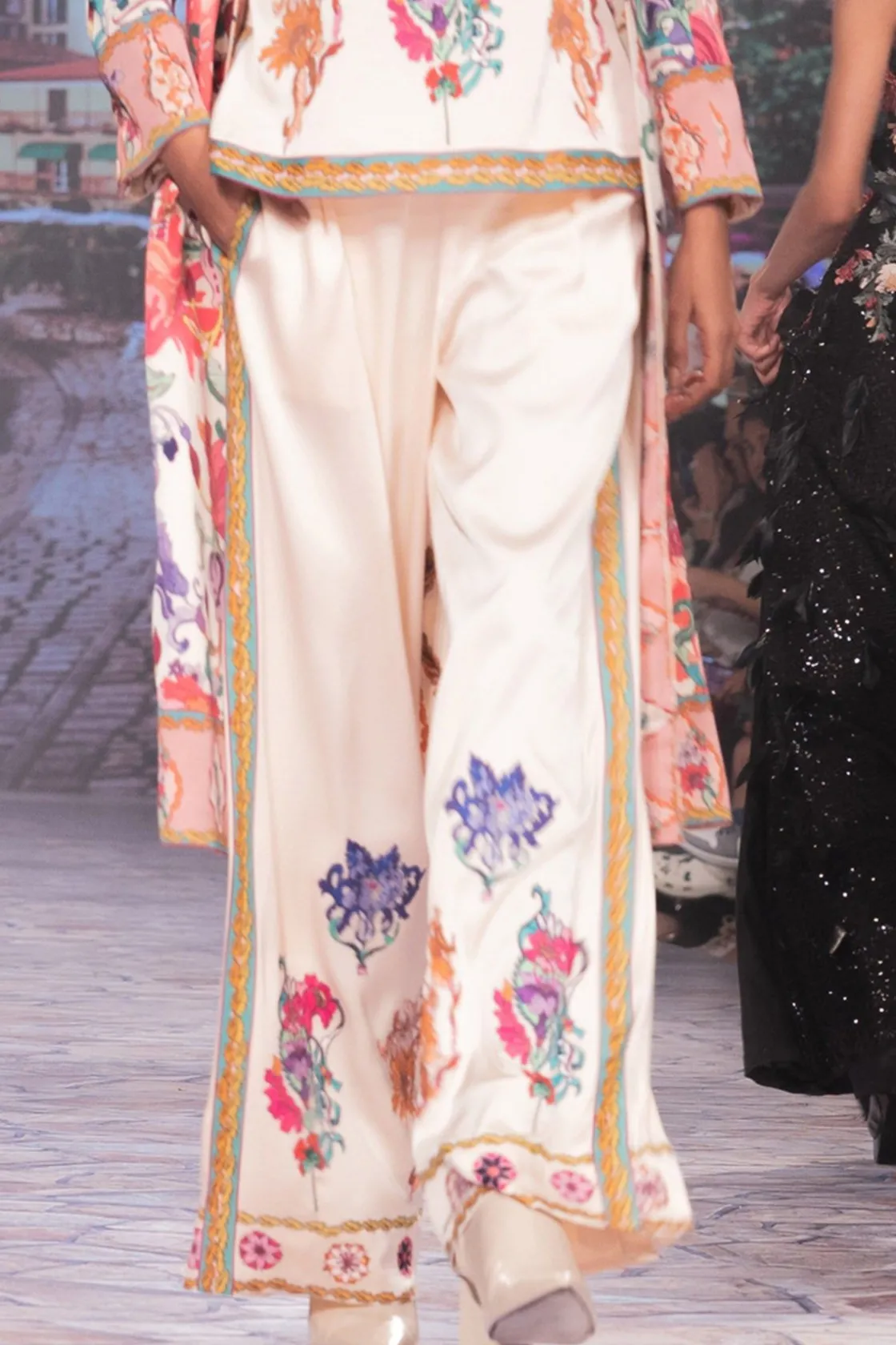 RANNA GILL Pants-Valencia Wide-Leg Pants Snow White