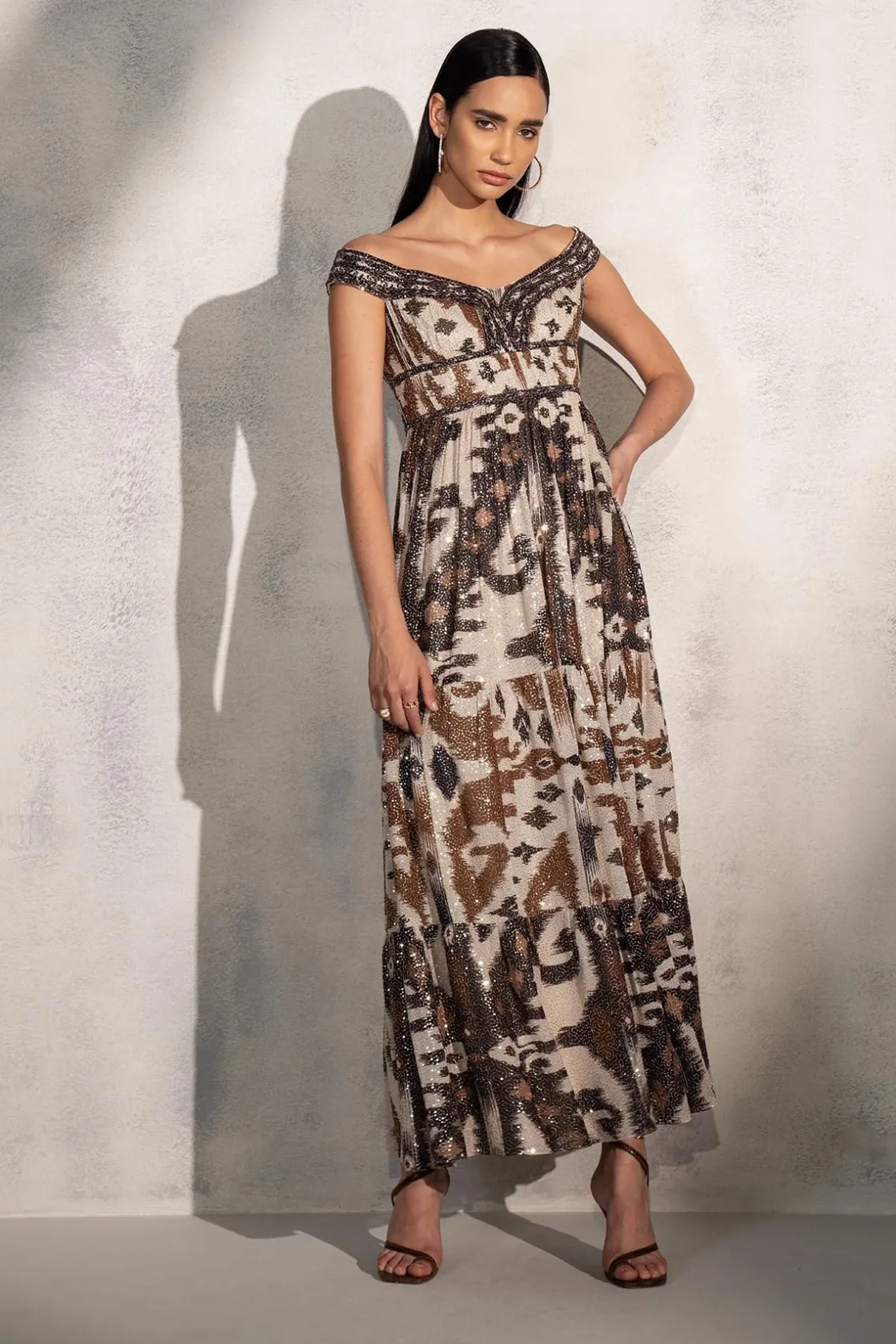 RANNA GILL Dresses-Valery Dress Brown
