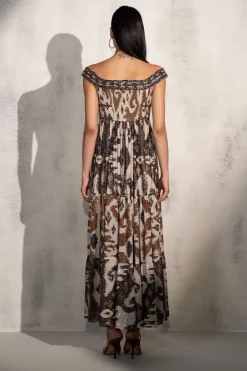 RANNA GILL Dresses-Valery Dress Brown
